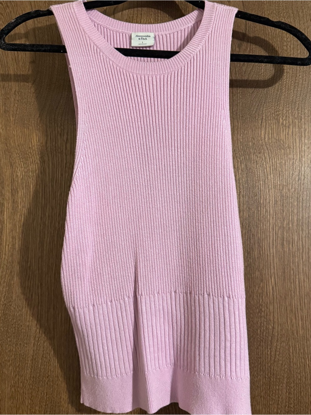Abercrombie & Fitch Light Pink (lilac) Ribbed Racerback Top